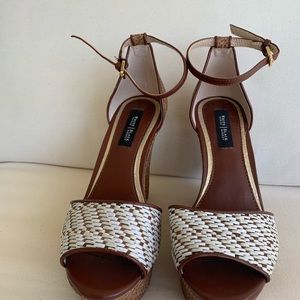 WHBM Raffia Wedge Sandals